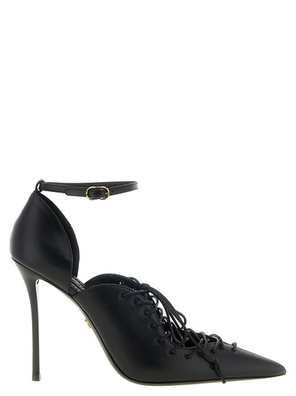 Dolce & Gabbana Pumps aus Leder in Schwarz