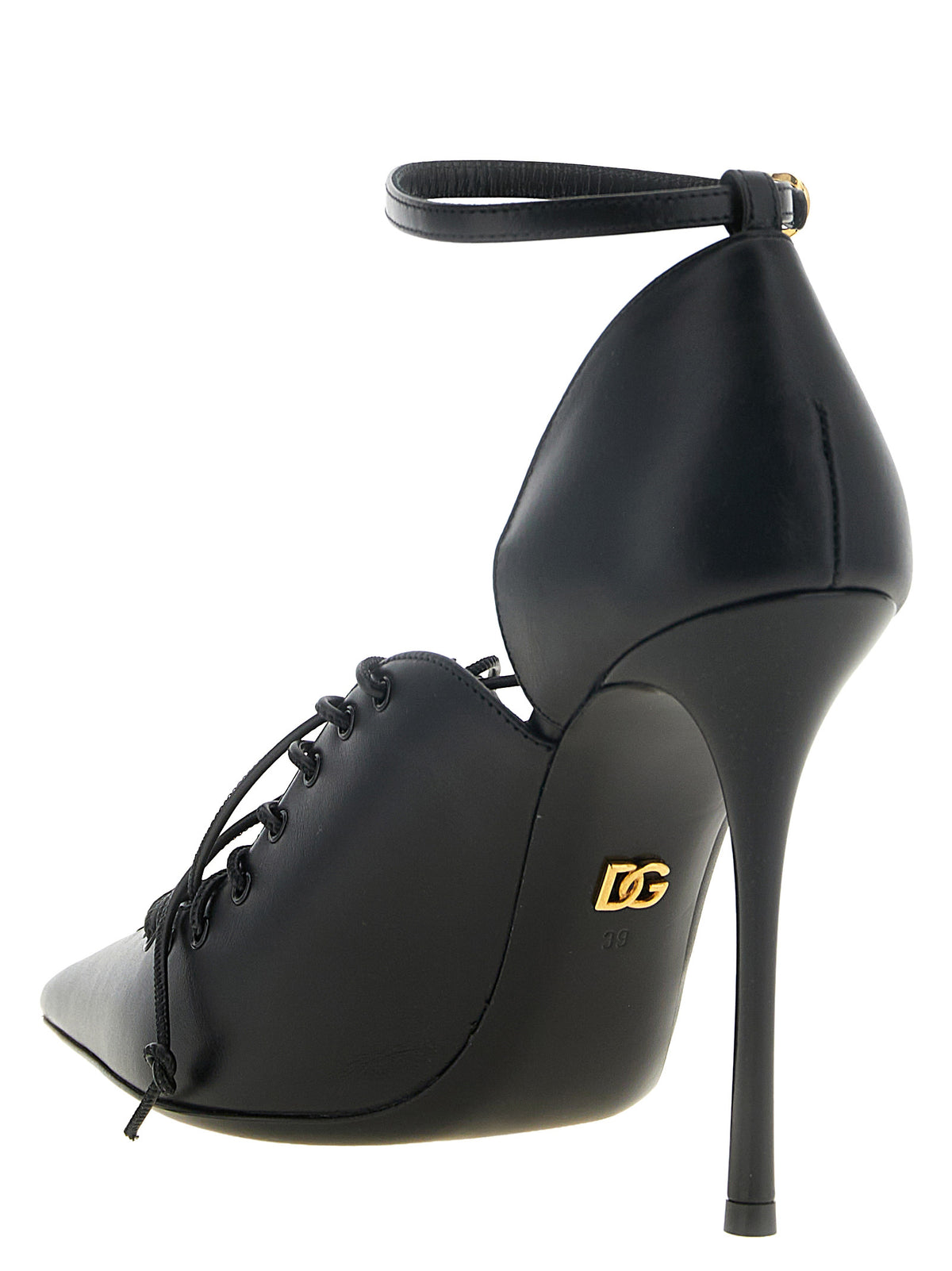 Dolce & Gabbana Pumps aus Leder in Schwarz