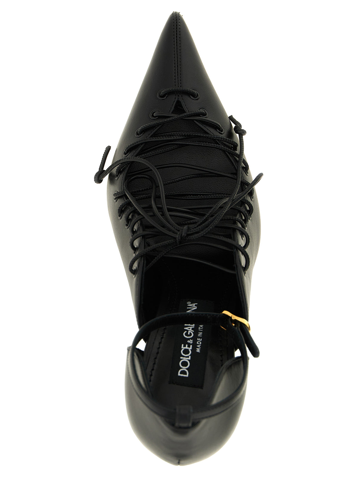 Dolce & Gabbana Pumps aus Leder in Schwarz