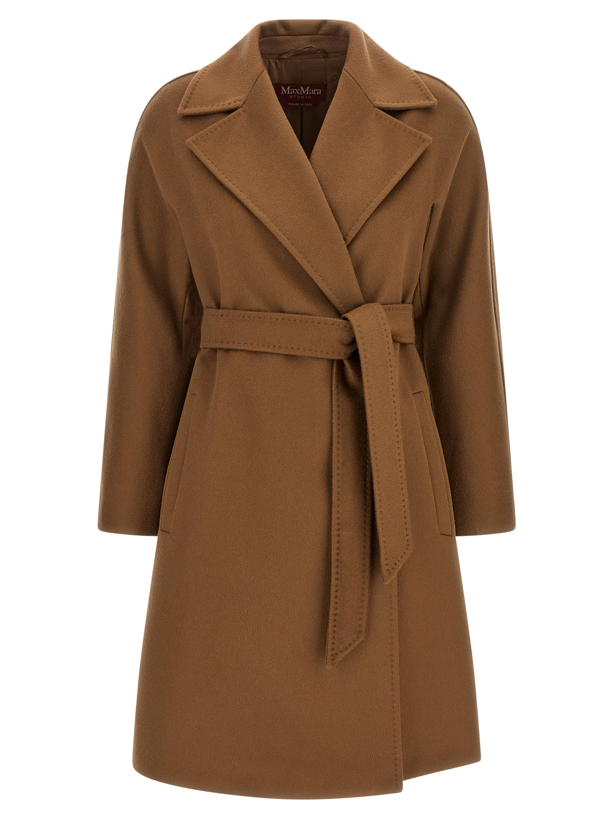 Max Mara Mantel aus Wolle in Beige