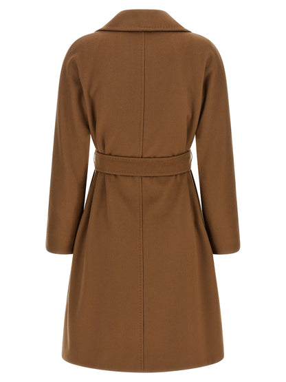 Max Mara Mantel aus Wolle in Beige