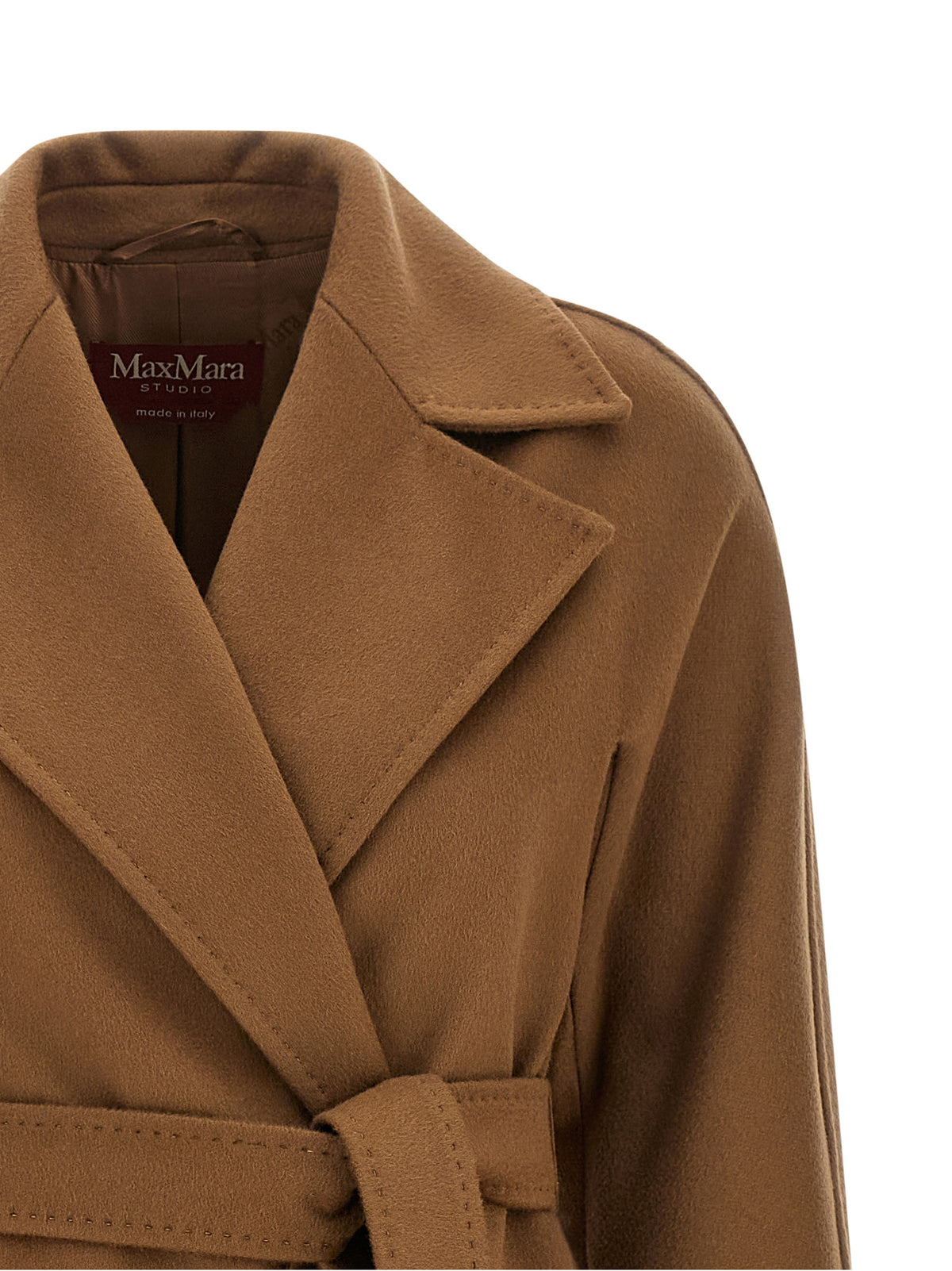 Max Mara Mantel aus Wolle in Beige