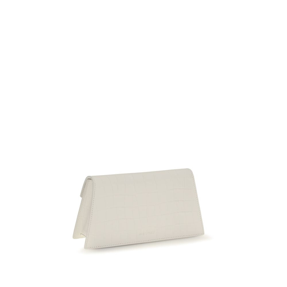 Alexander McQueen Clutch aus Leder in Weiß