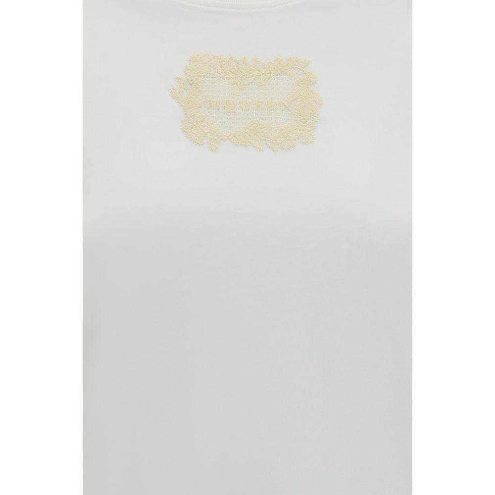 Alexander McQueen T-Shirt aus Baumwolle in Weiß