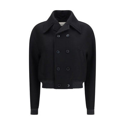 Ami Paris Jacke aus Wolle in Schwarz