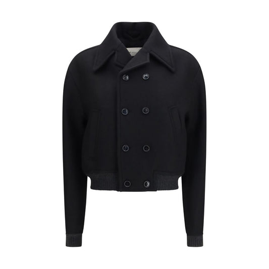 Ami Paris Jacke aus Wolle in Schwarz