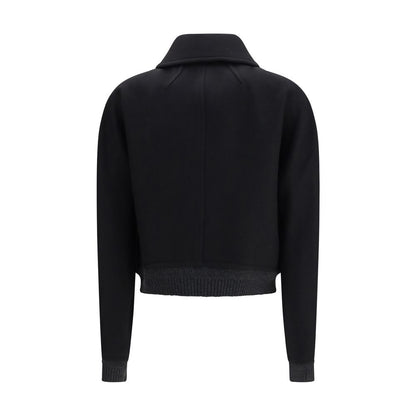 Ami Paris Jacke aus Wolle in Schwarz