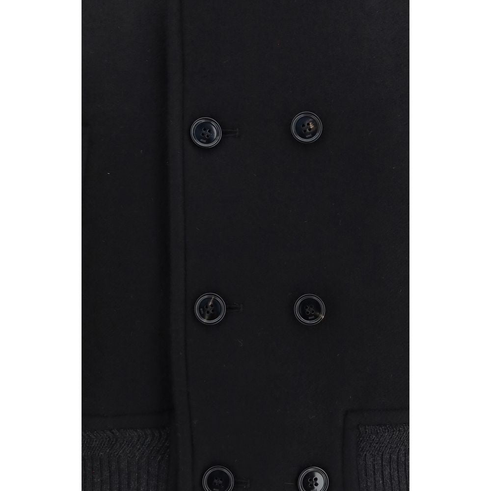 Ami Paris Jacke aus Wolle in Schwarz