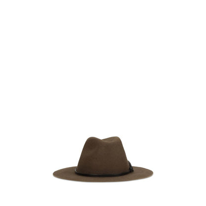 Brunello Cucinelli Accessoire aus Leder in Braun