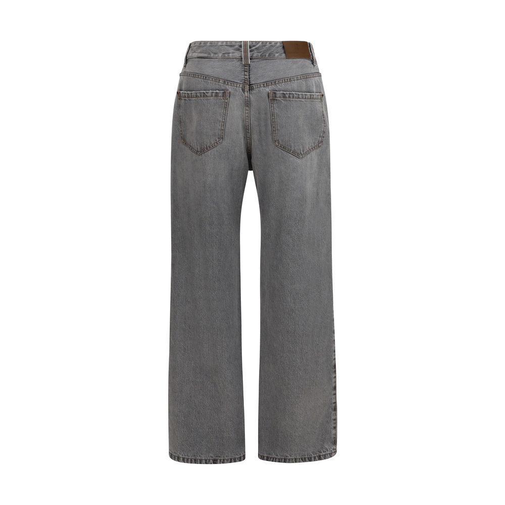 Brunello Cucinelli Jeans aus Baumwolle in Grau