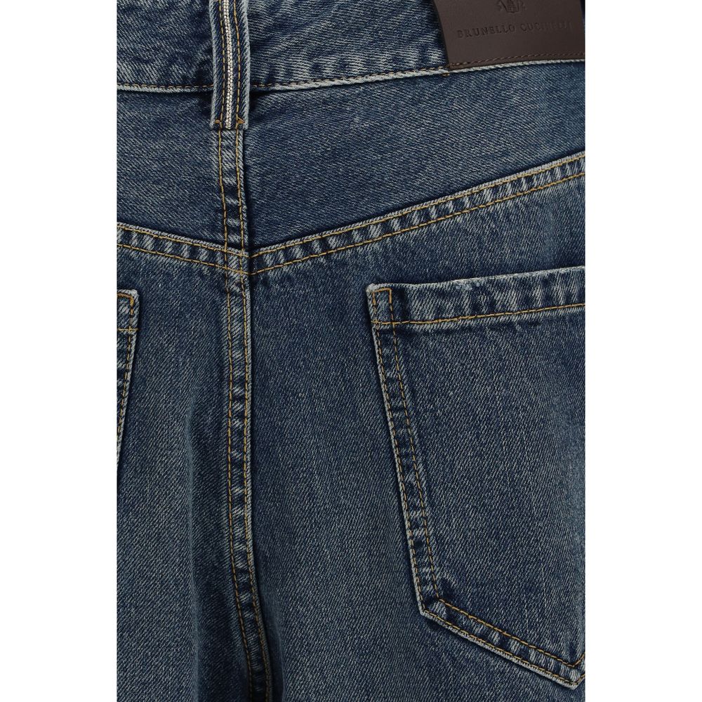 Brunello Cucinelli Jeans aus Baumwolle in Blau – Ansicht 3 | Arca Lucia