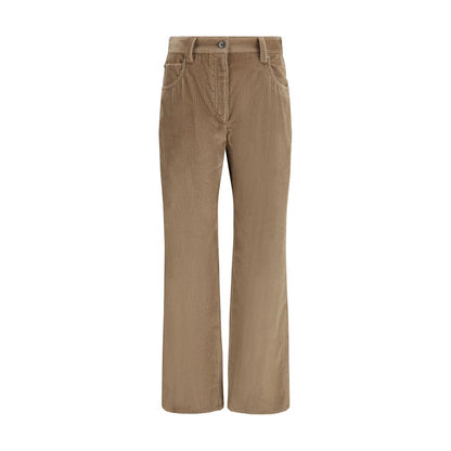 Brunello Cucinelli Hose aus Baumwolle in Braun