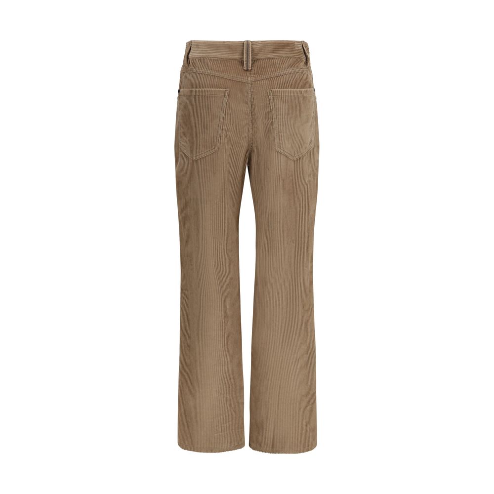 Brunello Cucinelli Hose aus Baumwolle in Braun