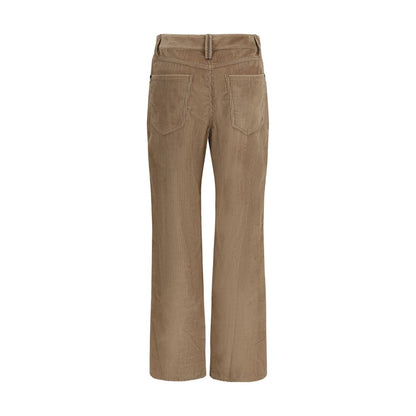 Brunello Cucinelli Hose aus Baumwolle in Braun