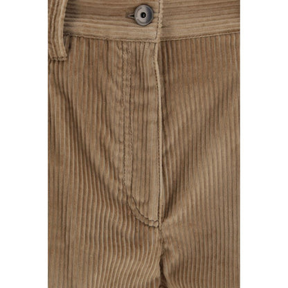 Brunello Cucinelli Hose aus Baumwolle in Braun