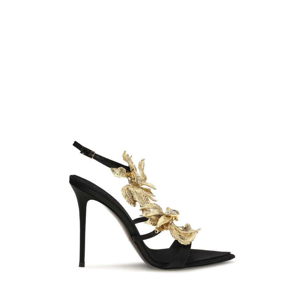 Giuseppe Zanotti Sandalen aus Leder in Schwarz