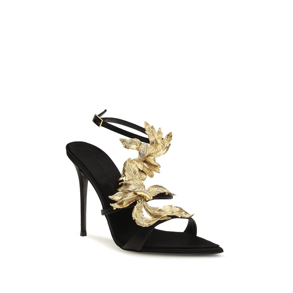 Giuseppe Zanotti Sandalen aus Leder in Schwarz