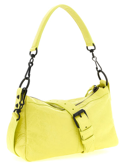 Balenciaga Schultertasche aus Leder in Gelb