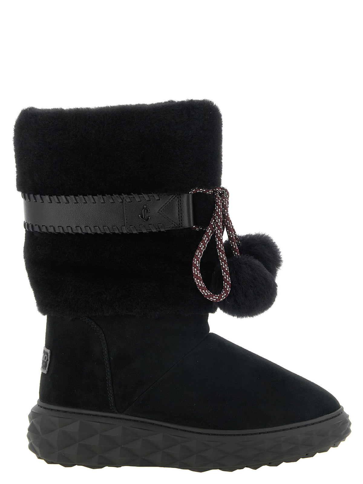 Jimmy Choo Stiefeletten aus Leder in Schwarz