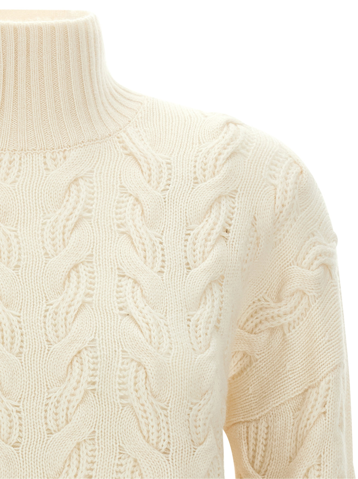 Max Mara Pullover aus Kaschmir in Weiß