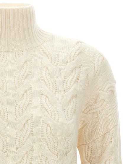 Max Mara Pullover aus Kaschmir in Weiß