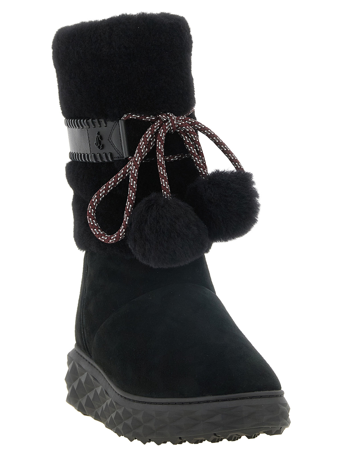 Jimmy Choo Stiefeletten aus Leder in Schwarz