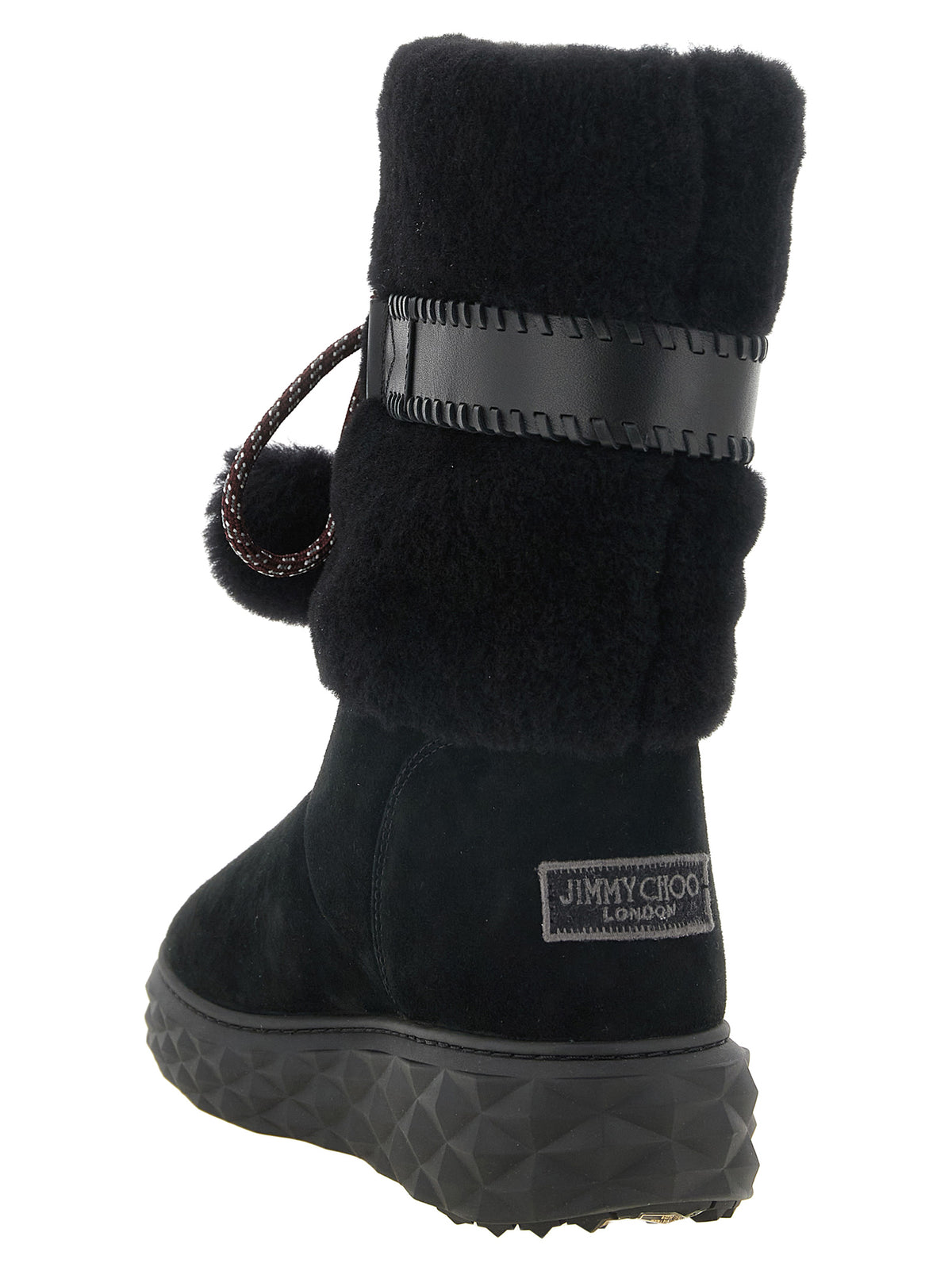 Jimmy Choo Stiefeletten aus Leder in Schwarz
