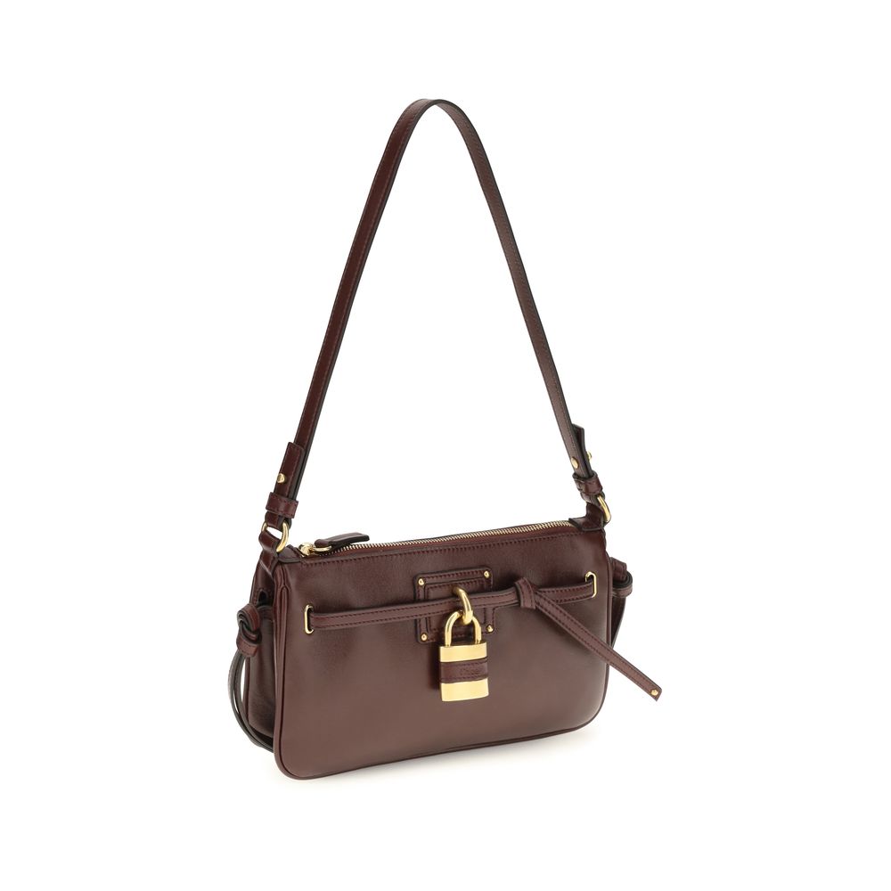 Chloé Schultertasche aus Leder in Rot