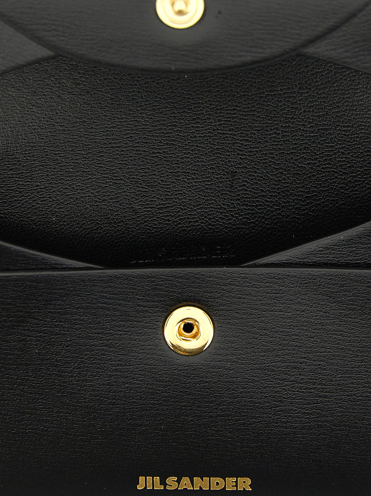 Jil Sander Kartenhalter aus Leder in Schwarz