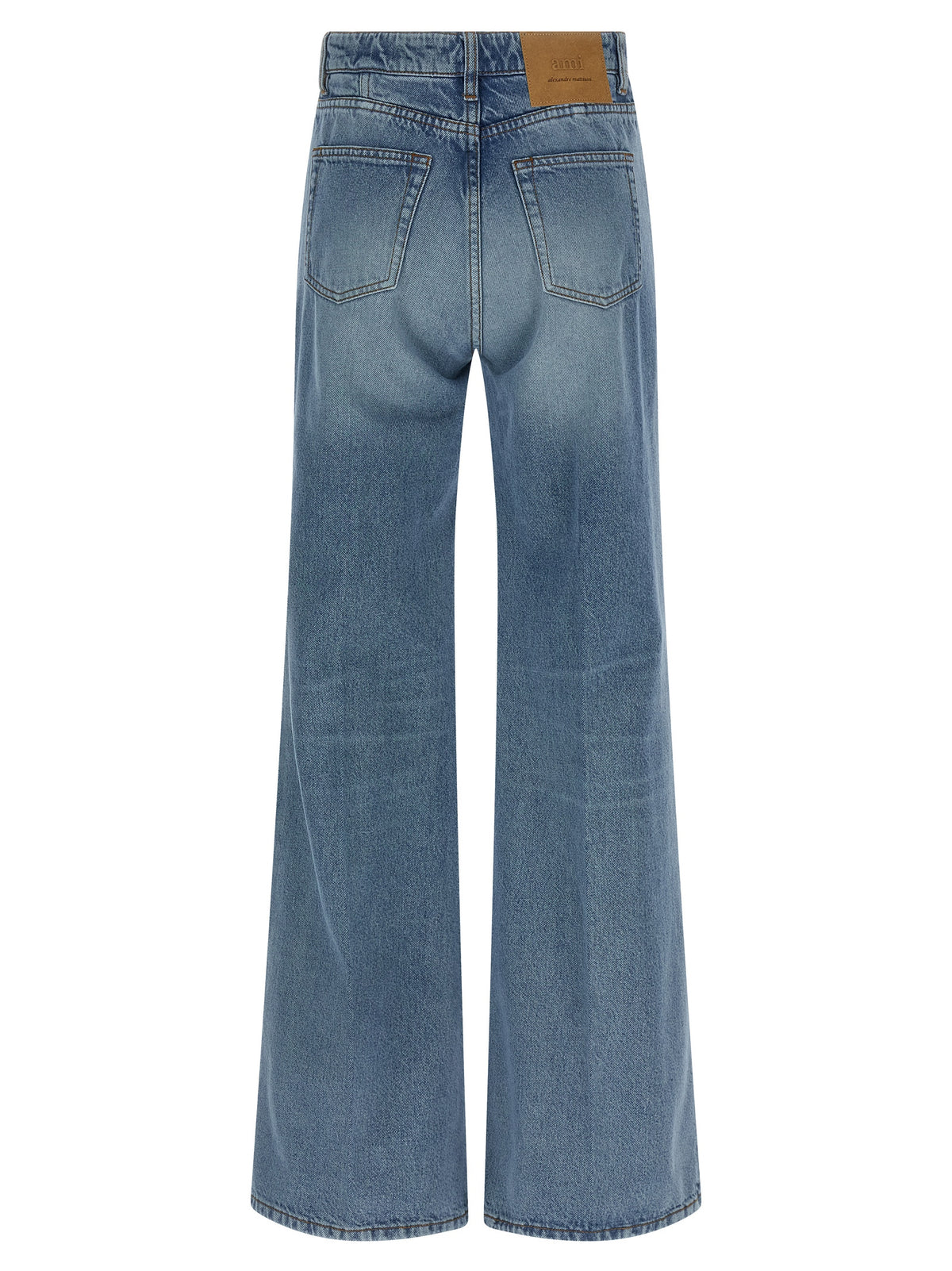 Ami Paris Jeans aus Wildleder in Hellblau