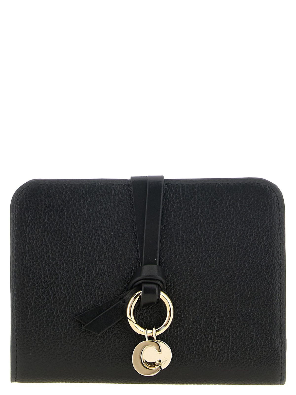 Chloé Kartenhalter aus Leder in Schwarz
