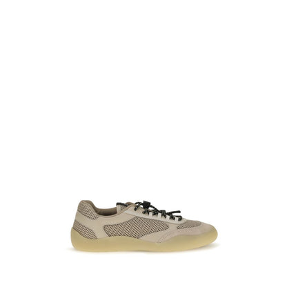 Prada Sneaker aus Leder in Beige