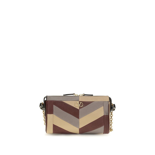 Valentino Garavani Schultertasche aus Leder in Mehrfarbig