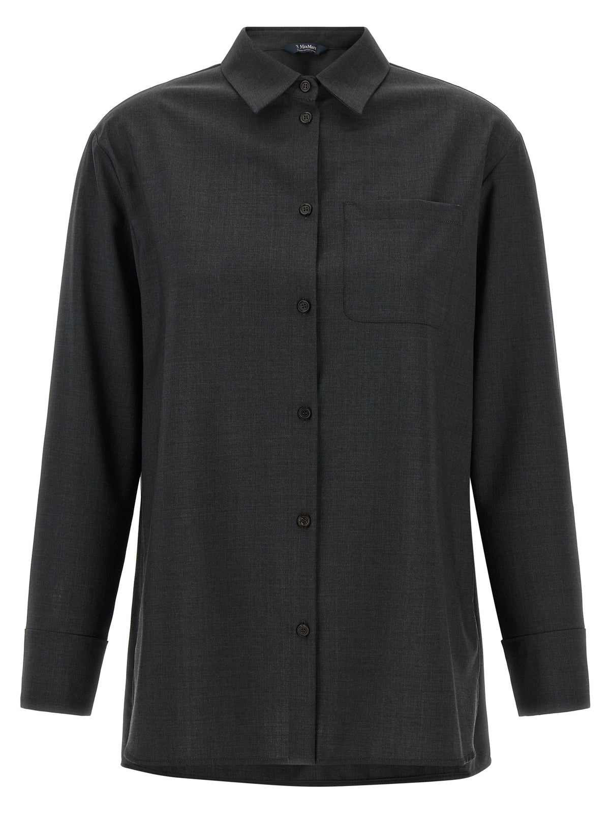 'S Max Mara Bluse aus Wolle in Grau