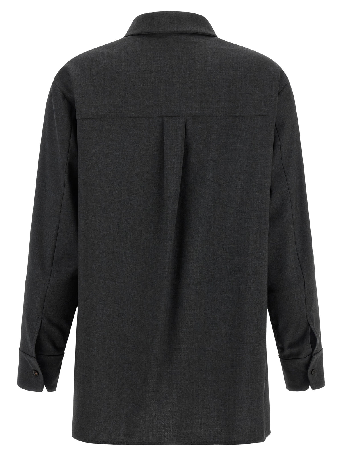 'S Max Mara Bluse aus Wolle in Grau