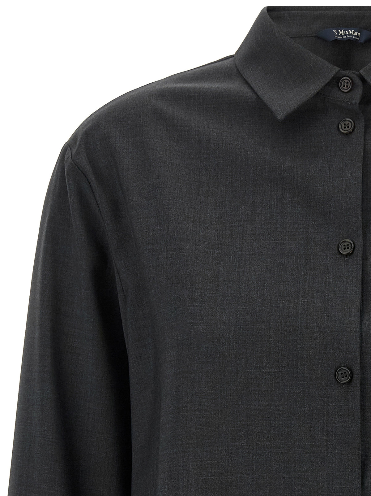 'S Max Mara Bluse aus Wolle in Grau