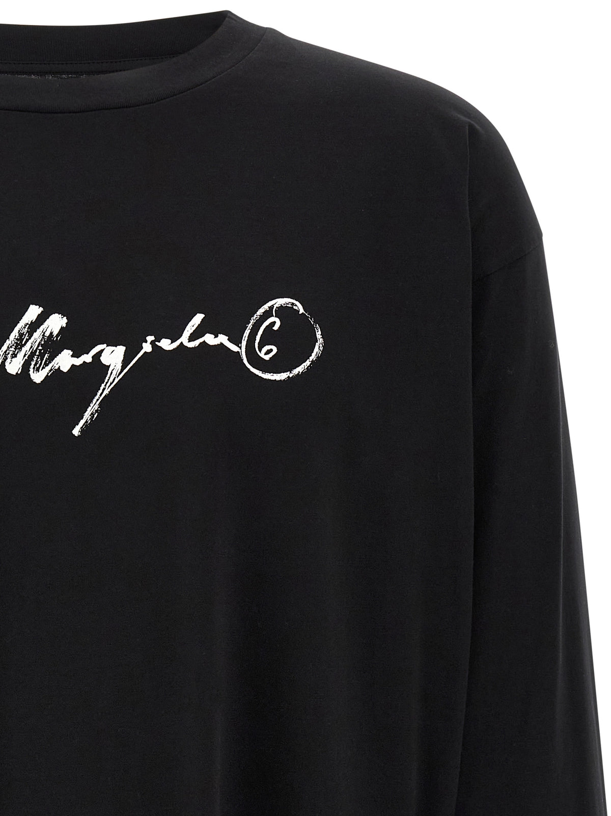 MM6 Maison Margiela T-Shirt aus Baumwolle in Schwarz