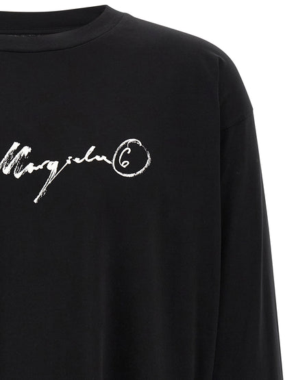 MM6 Maison Margiela T-Shirt aus Baumwolle in Schwarz