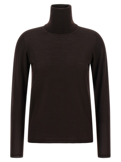 Max Mara Pullover aus Wolle in Braun