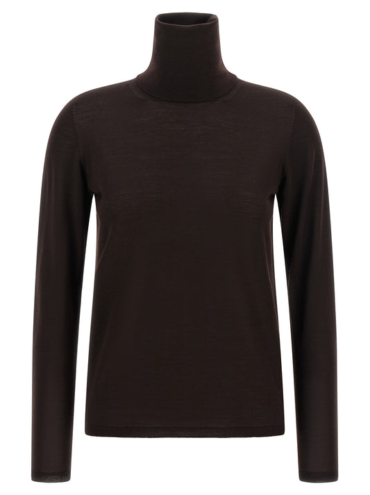 Max Mara Pullover aus Wolle in Braun