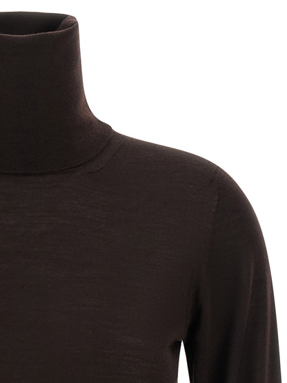 Max Mara Pullover aus Wolle in Braun