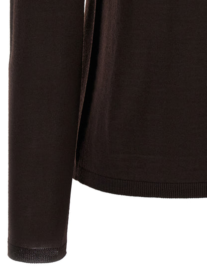 Max Mara Pullover aus Wolle in Braun