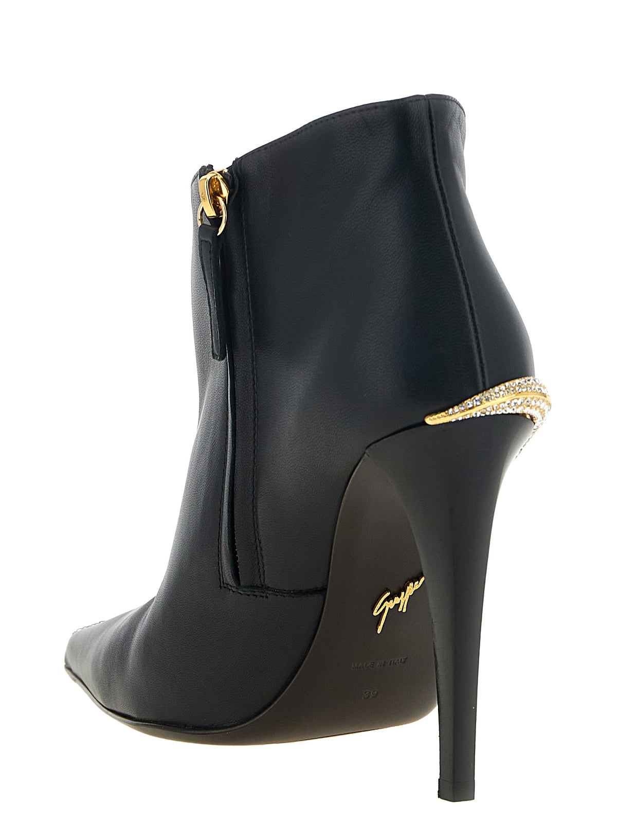 Giuseppe Zanotti Stiefeletten aus Leder in Schwarz
