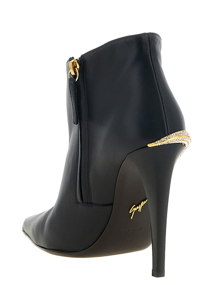 Giuseppe Zanotti Stiefeletten aus Leder in Schwarz