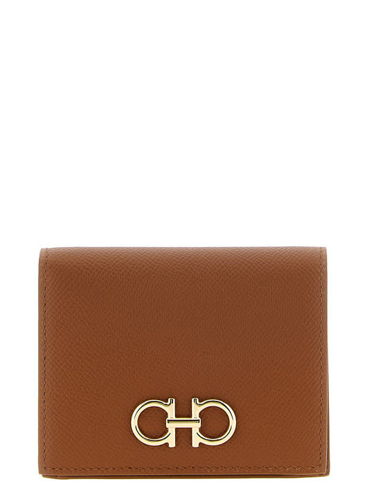 Ferragamo Kartenhalter aus Leder in Braun