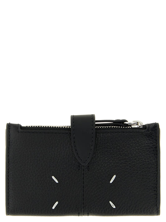 Maison Margiela Kartenhalter aus Leder in Schwarz