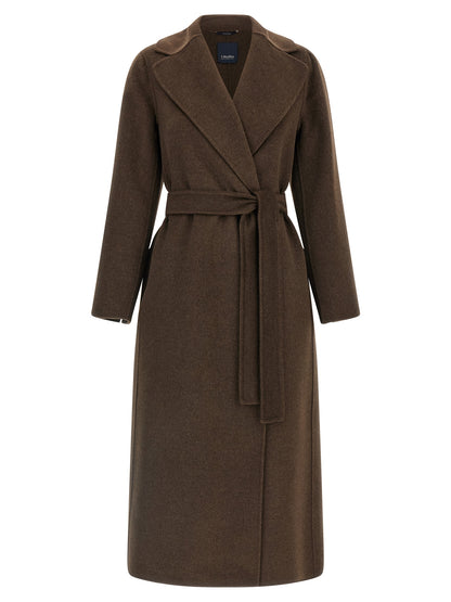'S Max Mara Mantel aus Wolle in Braun