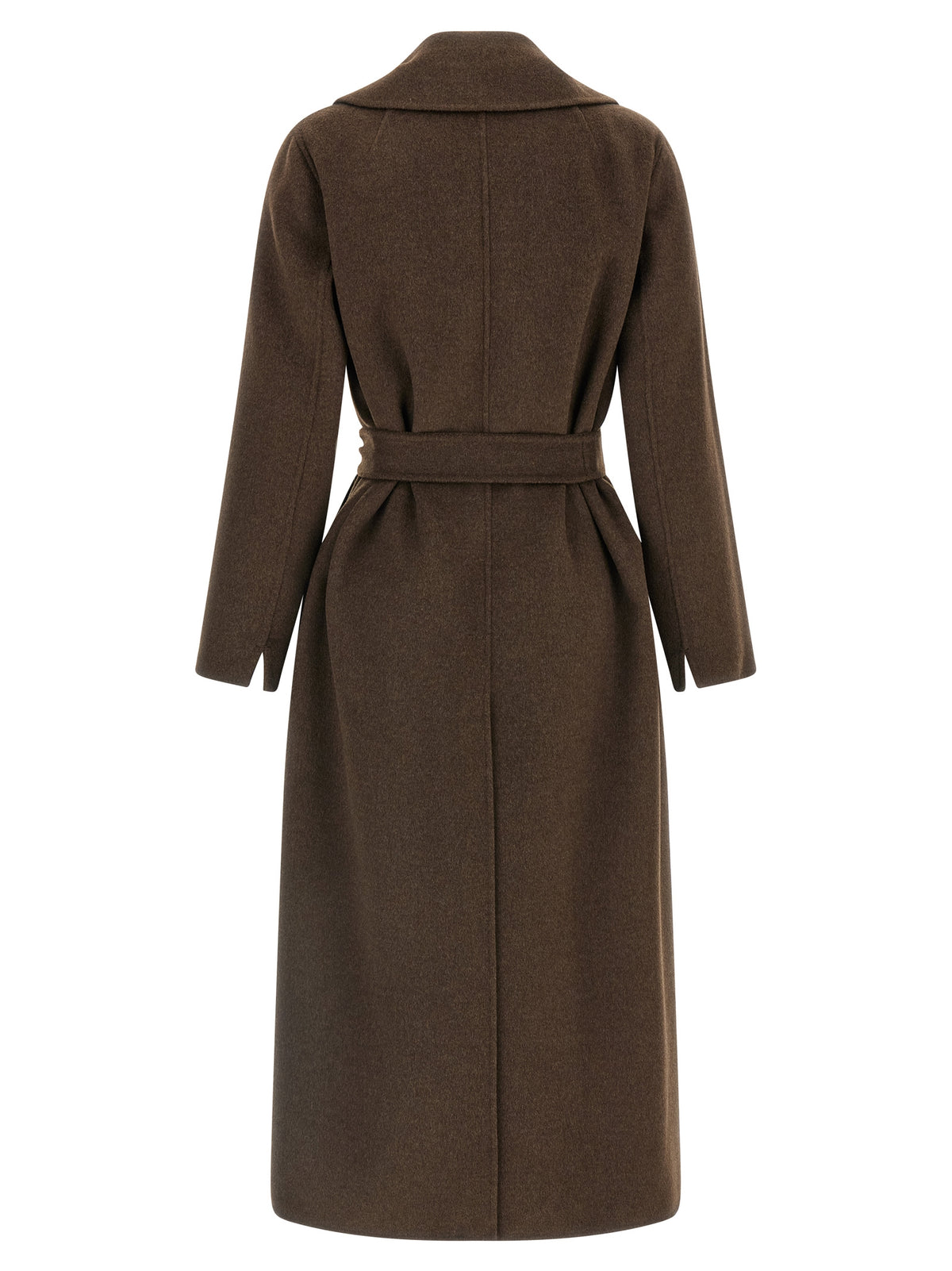 'S Max Mara Mantel aus Wolle in Braun