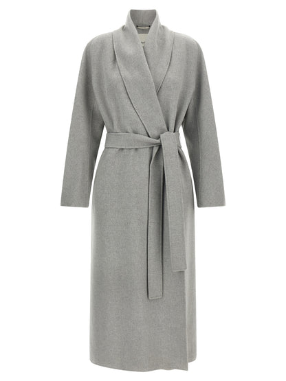 'S Max Mara Mantel aus Stoff in Grau