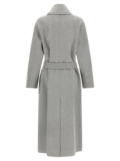 'S Max Mara Mantel aus Stoff in Grau